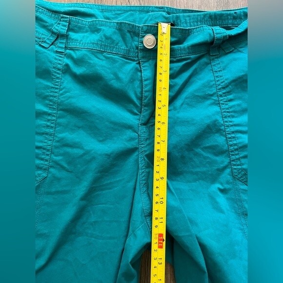 Lane Bryant Teal Turquoise Pedal Bermuda Shorts Capris Women's size 18 - Picture 6 of 7